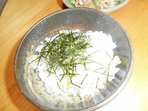 蜆（しじみ）と雑穀米のきざみ海苔御飯